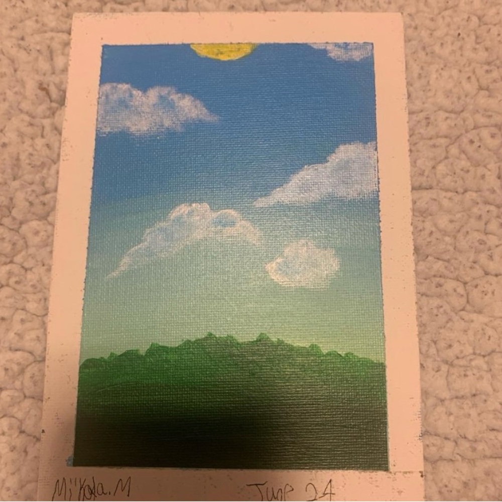 Tranquil Sky and Hills Art Print